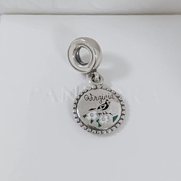 Pandora Virginia Cardinal Exclusive Dangle Charm S925 Silver Bracelet Pendant - Picture 5 of 6